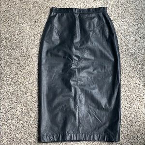 Leather skirt